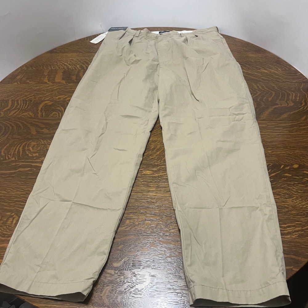 Polo Golf Ralph Lauren Golf Pants Mens 40x32 Tan Vintage Pleated Chino